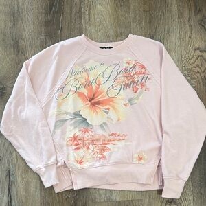 Pink Bora Bora Graphic Sweatshirt